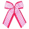 6in Breast Cancer Awareness Cheer Bows Hair Clips Long Tail Hot Pink Ribbon Bow-knot Barrettes Alligator Hairpins for Girls Women in October Cheerleading Hair Accessories
