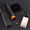 DUcare Foundation Brush and Concealer Brush 2Pcs Flat Top Kabuki Brush for Face Synthetic Liquid Blending Mineral Powder Makeup Tools