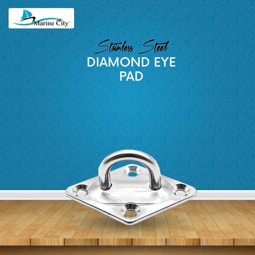 MARINE CITY U-Shaped Pad Eye, Polished Finish Stainless Steel (2-3/8 x 1-1/2 inches), Durable, Corrosion-Resistant, Easy to Install for Marines, Boats, Ships, Kayaks, and Outdoor Use (Pack of 4)