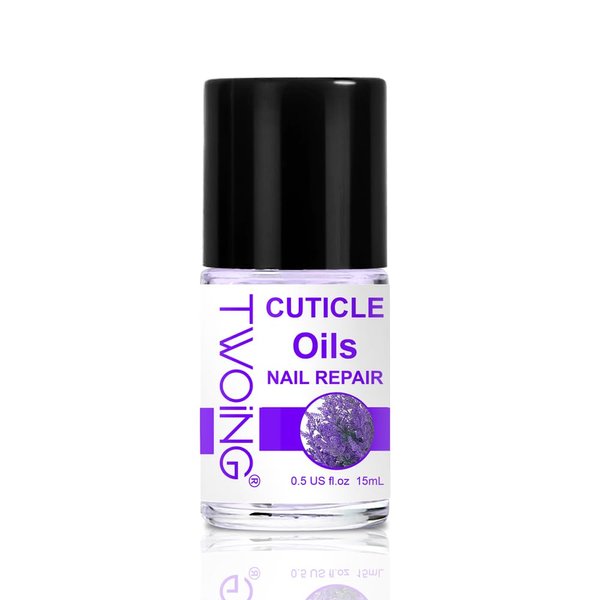 YTRUNS 0.5FL.OZ Cuticle Oil, Nail Growth Oil Natural Lavender oil blended with jojoba oil, Vitamin E Nail Cuticle Oil for Repairs Cuticles Overnight Moisturizes and Strengthens Nails Cuticles