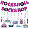 Sock Hop Party Decorations Rock and Roll Party Decorations 50s Theme Party Banner 1950s Decorations 50's Theme Birthday Party Decorations 50 s Party Decorations