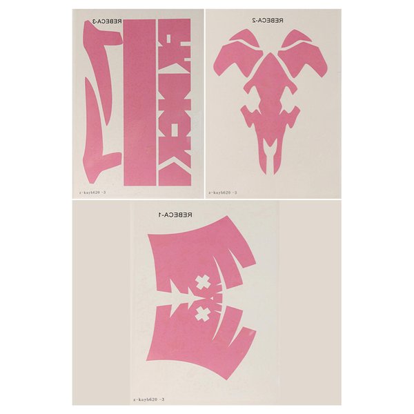 COSPLAY.FM Women Tattoo Stickers Waterproof Temporary Tattoos Body Stickers Cosplay Costume Accessoryies (Pink)
