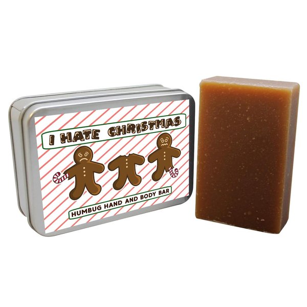 Gears Out I Hate Christmas Bar Soap for Adults Gag Gifts December Birthday Presents Coffee Infused Seasonal Stocking Stuffers for Women and Men