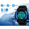 MJSCPHBJK Kids Digital Watch, 5-15 Year Old Boys Sports Waterproof Watch Outdoor LED Electrical Watch Multifunctional Chronograph Alarm Calendar Watches