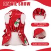 Dog Christmas Dress Dog Christmas Costumes Girl Snowman Stretchy Dog Dress Funny Dog Costumes Puppy Clothes with Bowtie Dog Outfit for Small Dogs Cats Puppy(L)