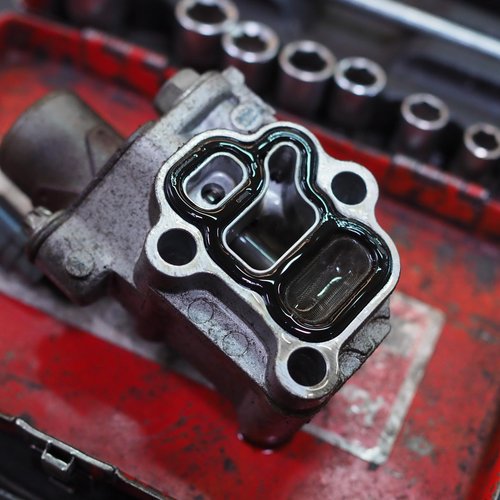 ACROPIX VTEC Solenoid Gasket Spool Valve Filter Screen Fit for Honda CRV with O-Ring - Pack of 3 Black