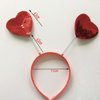 BinaryABC Red Heart Head Bopper Sequin Headband,Valentines Day Hair Accessories,Valentine's Day Party Supplies,2Pcs