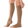 EasyComforts Silver StepsTM EZ Zip Open Toe Compression Socks, 20-30 mmHg