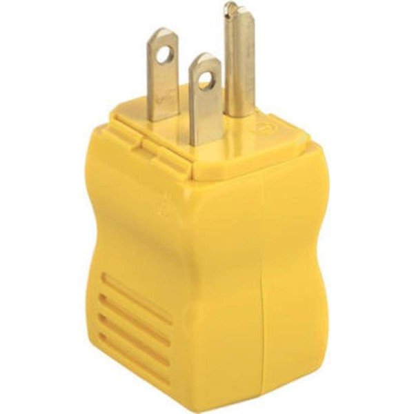 Legrand Pass & Seymour PS5965YCC20 15 Amp 125V Maxgrip M3 Straight Blade Plug, NEMA 5-15P, Yellow (1 Count)