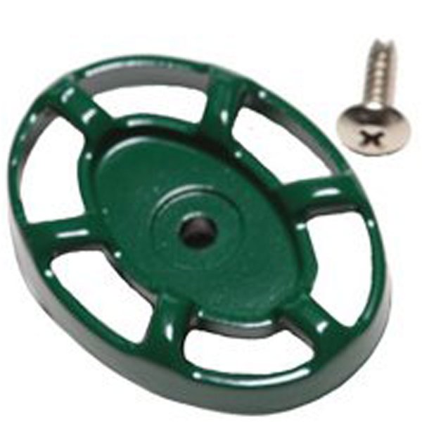 Arrowhead PK1295 Green Rubberized Coated Oval Handle and Self-Tapping Stainless Steel Screw