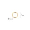 BEADIA 18K Gold Plated Jump Rings Non Tarnish 7mm 300pcs for Jewelry Making Findings