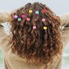 Lusofie 100 Mini Claw Hair Clips Rainbow Mini Hair Clip Tiny Plastic Plastic Hair Claws Hair Braids Maker Beads Clip Tiny Plastic Hair Claws Hair Accessories for Women Girls