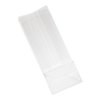 Restaurantware Flat Bottom Heat Seal Sandwich Bags Heat Sealable Food Bags - Gusset Bag with Paper Insert - Clear - 3 x 2 x 8 Inch - 100ct Box - Bag Tek