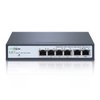FASTCABLING PoE Passthrough Switch 4 Port, VLAN, QoS, Expand Network Port with Existed Cat5e/Cat6 Cable, Managed 60W PoE Powered Switch, IEEE802.3at/bt