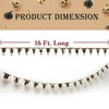 GIFTEXPRESS 16 ft Happy Halloween Light Up Banner, Natural Canvas Banner, Indoor/Outdoor Halloween Decor