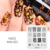 KADS Nail Art Stamping Plate Plant Leaf Shape Pattern Stamp Template Image Plates for Nail Salon Designs