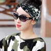 tiggell 6pcs Camo Leopard Headbands Elastic Bow Hairband Turban Twisted Head Wrap Knot Hair Accessories for Women Girls Running Sport Travel