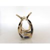 Brown and beige marbled arc hair claw clip