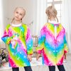 Sylfairy Kids Art Smocks for Painting, Waterproof Artist Rainbow Unicorn Aprons for Children Long Sleeve Toddler Apron Smock with Pocket (Rainbow,Large)