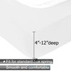 Box Spring Cover Queen Size - Jersey Knit & Stretchy Wrap Around 4 Sides Bed Skirt for Hotel & Home - Queen/Queen XL, White