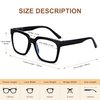 EASY READ 3 Pairs Reading Glasses for Women, Squre Computer Blue Light Blocking Anti UV Readers with Spring Hinge (Black/Tortoise/Grey, 1.50, multiplier_x)