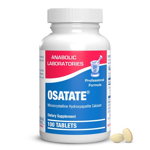 Osatate Calcium Microcrystalline Hydroxyapatite - 100 Bone Strength Calcium Supplement Tablets - Osteo Supplements for Women and Men