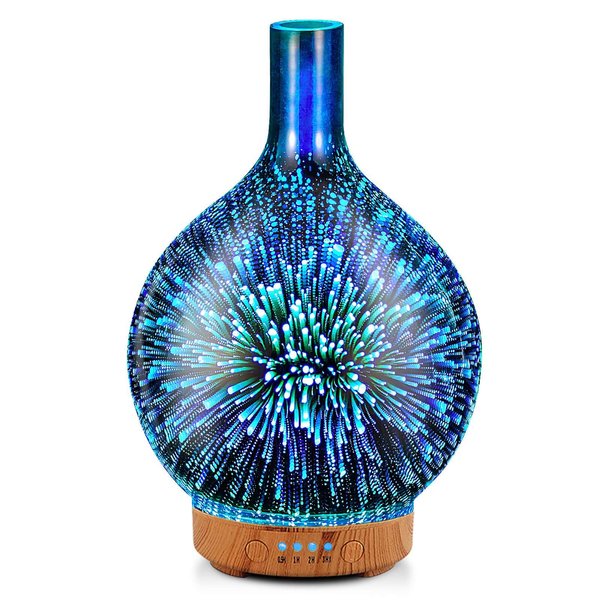 Porseme 3D Essential Oil Diffuser Cool Mist Humidifier Ultrasonic Aromatherapy Diffuser,100ml Last 4h,Auto Shut-Off,Air Refresh,Decoration for Home,Office,Yoga,Baby,Sleep