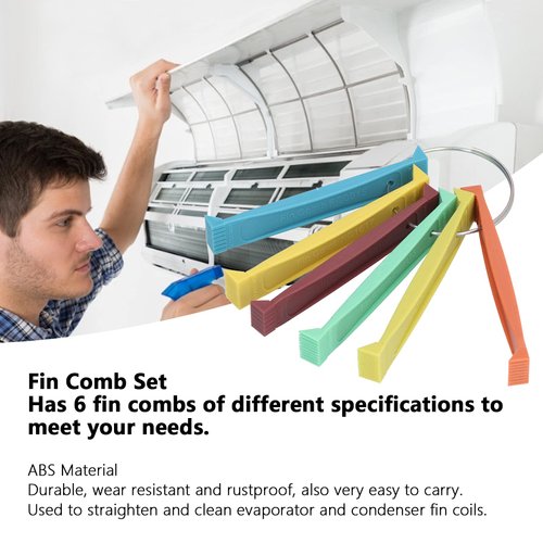 Fin Comb Set, Fins Combs ABS Rustproof Various Specifications FCR6 for Air Conditioner