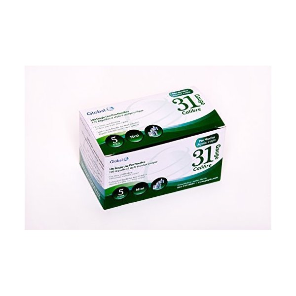 Easy Glide Pen Needles 31g X 5mm - Box of 100 by Easy Glide