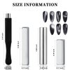 WOKOTO 10Pcs nail art Cat Eye Magnet For Nails gel polish Magnets Pens For Cat Eye Nail Art Tools Gradient Ombre Design Magnetic Sticks tools For Women Nails Magnets For Magnetic Nail Polish Magnet