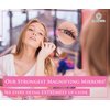 MIRRORVANA 20X & 15X Magnifying Mirror Set Combo with 3 Suction Cups Each - Compact & Travel Ready - 6-Inch and 4-Inch Wide
