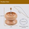 Shop LC Seed Bead Spinner with Big Eye Beading Needle, Clay Bead Spinner Kit Waist Beads Kit for Jewelry Making Bracelet Maker Stringing Pinewood Wooden Crafting Gifts