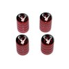 Deer Elk Buck Hunting - Tire Rim Wheel Valve Stem Caps - Red
