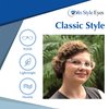 In Style Eyes Seymore Retro Bifocal Cheaters Reading Glasses - Full-Rimmed Classic Oval Acetate Frame - Non-Progressive Lens - Clear Rose - 1.5x