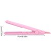 Hair Straightener, Flat Iron Curler, 25W PTC Straightener and Curling Iron in One Mini Hair Straightener(Pink, Us Plug)