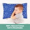 KeaBabies Toddler Pillowcase for 13X18 Pillow - Organic Toddler Pillow Case for Boy, Kids - 100% Natural Cotton Pillowcase for Miniature Sleepy Pillows - Pillow Sold Separately (Off to Space)