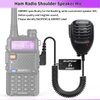 BAOFENG UV-5R Accessories Mic for Ham Radio Shoulder Speaker Mic BF-F8HP UV5R 5RM UV-21R UV-5G Plus GM-5RH K5PLUS AR-152 UV-17R BF-888S GM-15PRO UV-S9 Plus Police Walkie Talkie Mic,2Pack