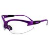 Birdz Eyewear Flamingo Women's Work Safety Glasses Bifocals Readers Purple Frame + 2.5 Magnification Clear Lenses