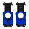 Colibri Premium S-Cut Cigar Cutter - Ergonomic Stainless Steel Spring-Loaded Straight Cut Blade, Ideal for up to 66+ Ring Gauge - Gift for Cigar Enthusiasts (Blue)