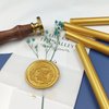 Wax Seal Sticks, 10 PCS Sealing Wax Hot Glue Sticks for Glue Gun (Gold)