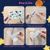 Yobbai Luminous Temporary Tattoos For Kids, Waterproof Tattoo Sticker Mixed Styles Spaceship Astronaut Alien Unicorn Dinosaur, Glow Tattoo for Boys and Girls Party Supplies