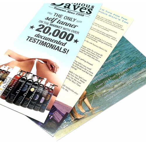 Dave's Dark Self Tanner Sunless Tanning Lotion with Bronzer - For All Skin Types