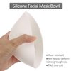 Tecbeauty Face Mask Mixing Bowl Set, 10 Pcs DIY Facemask Mixing Tool Kit with Silicone Facial Mask Bowl Brushes Stick Spatula Measuring Cup (White)