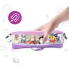 Taladad Upgrade Carrying Case for Tonie box, Double Storage Bag Compatible with Tonies Figures Characters Tonie Organizer with Shoulder Strap,Toniebox Starter Set Purple