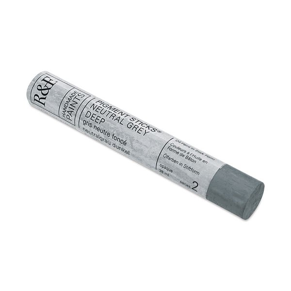 R&F Handmade Paints 212C Oil Pigment Stick 38ml Neutral Grey Deep
