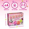 Continuum Games Box of Bunco Game Kit Party Box for Ladies Night 2-12 Players 3 Sets of Bunco Dice, Bell, and Score Pad for Game Night