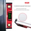 Digital Level and Protractor - 10 Inch IP54 Protected Electronic Bubble Inclinometer with Large LED Display and Magnetized V-Groove Base