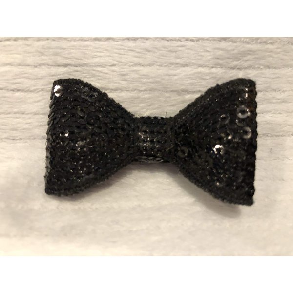 Black Sequins Bow, White Sequins Bow, Sequins Hair Bow, Black Hair Bow, White Hair Bow