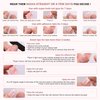 Press on Nails Almond - SHANGMENG Cat Eye Press on Nails Short with Nail Glue, Fit Perfectly Fake Nails for Women Gift, Opaque Stick On Nails in 16 Sizes - 32 Reusable Nails Kit, Wine Red
