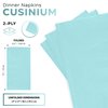 CUSINIUM [150-pack] Pastel Blue 2-Ply Dinner Napkins | Size: 15" x 17" (Unfolded), 7.5" x 4.25" (Folded)